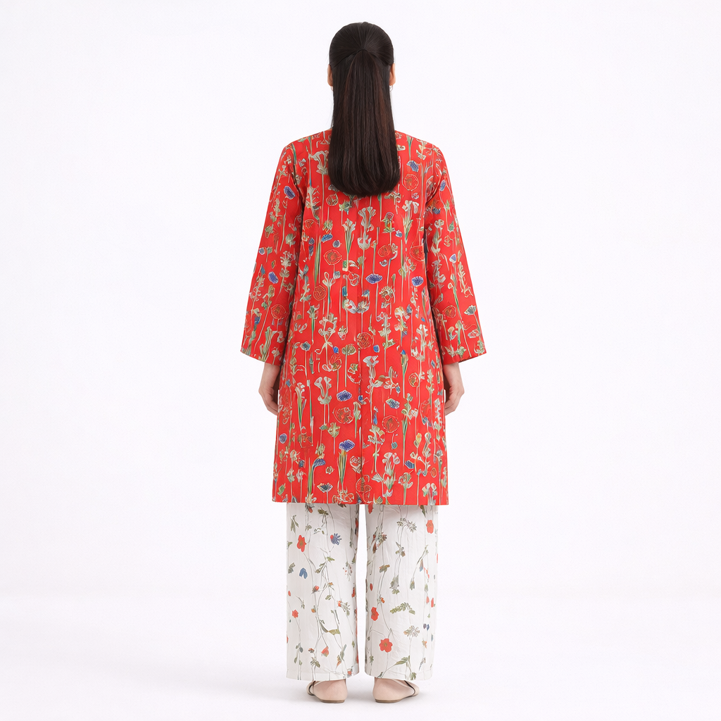 2 Piece - Printed Lawn Suit