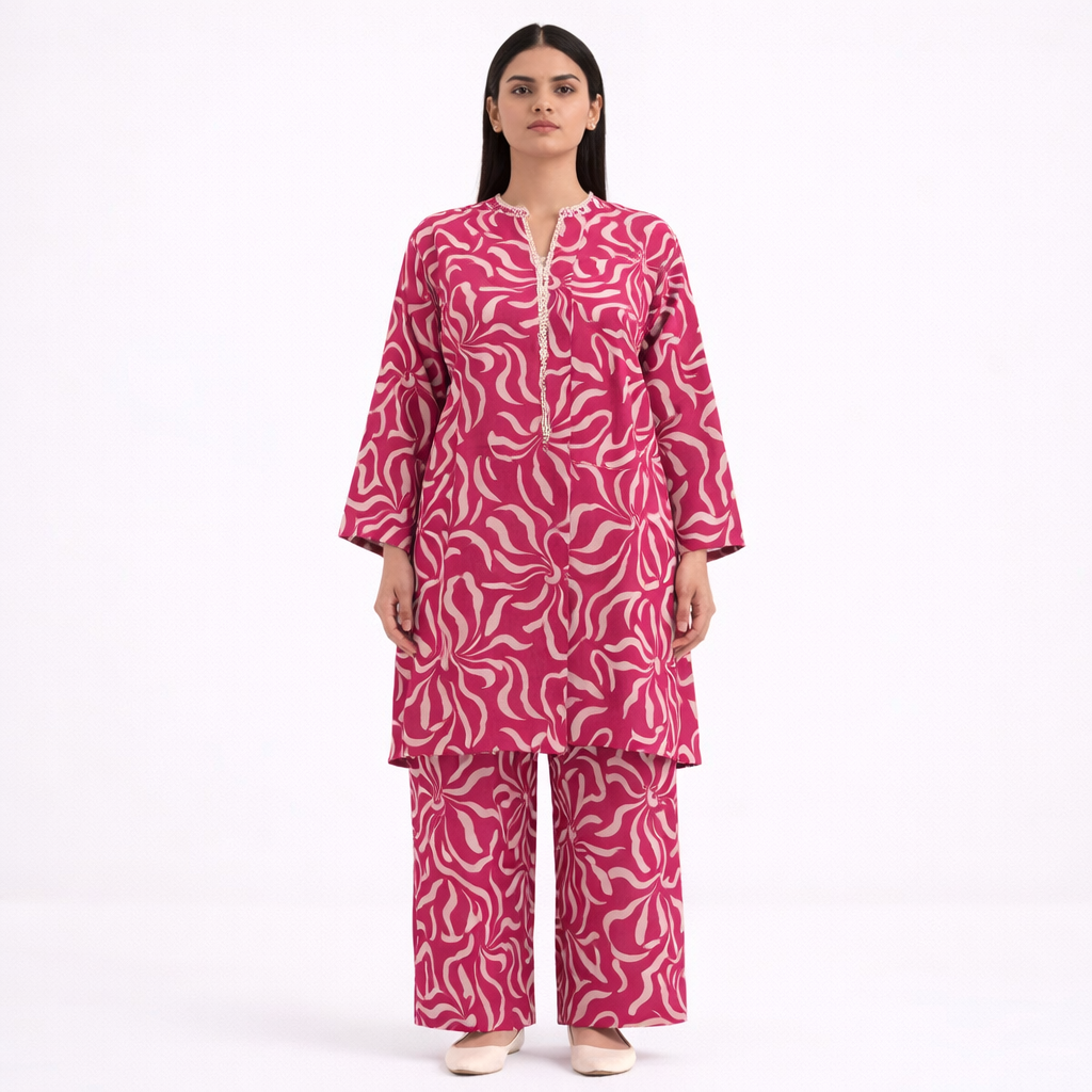 2 Piece - Printed Lawn Suit