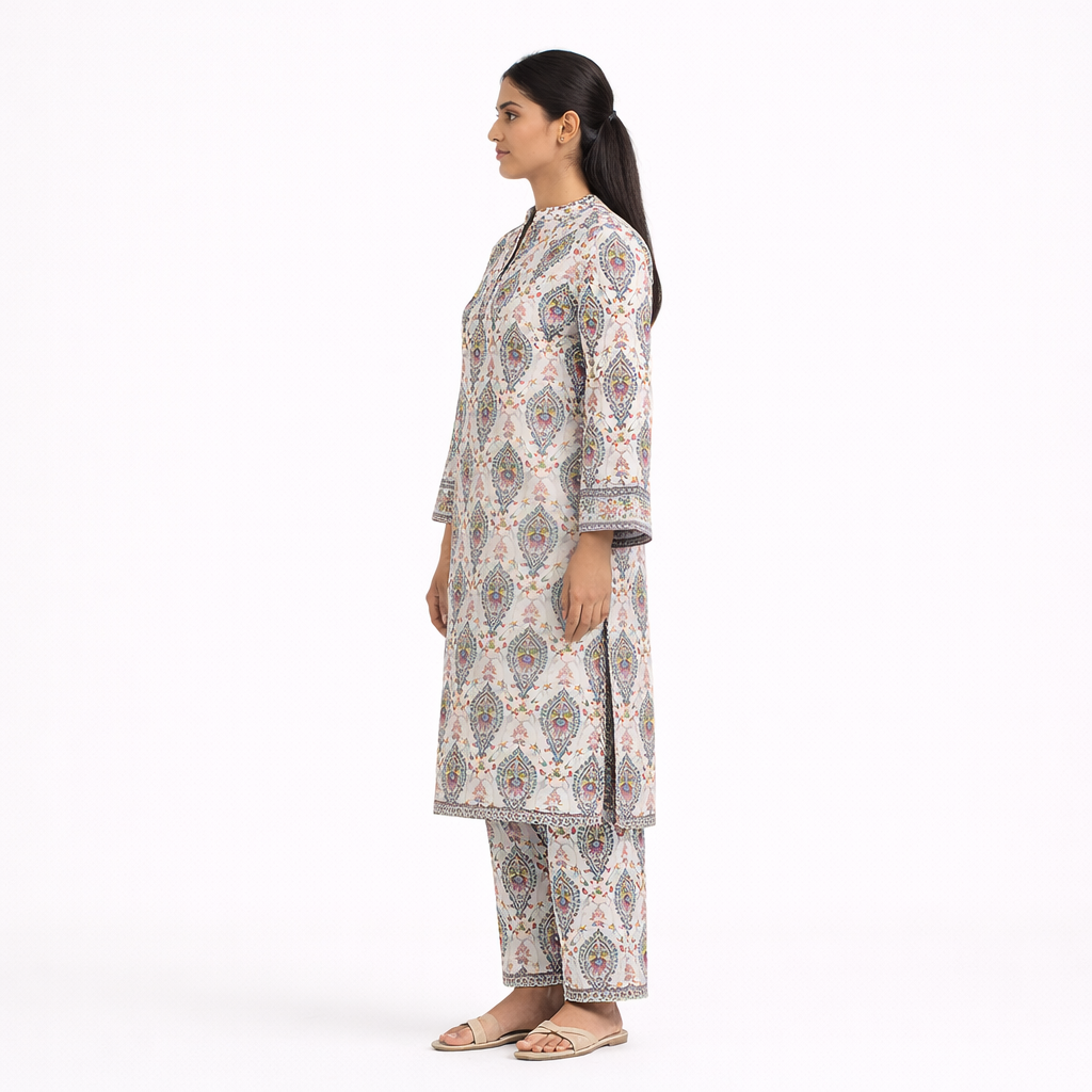 2 Piece - Printed Lawn Suit