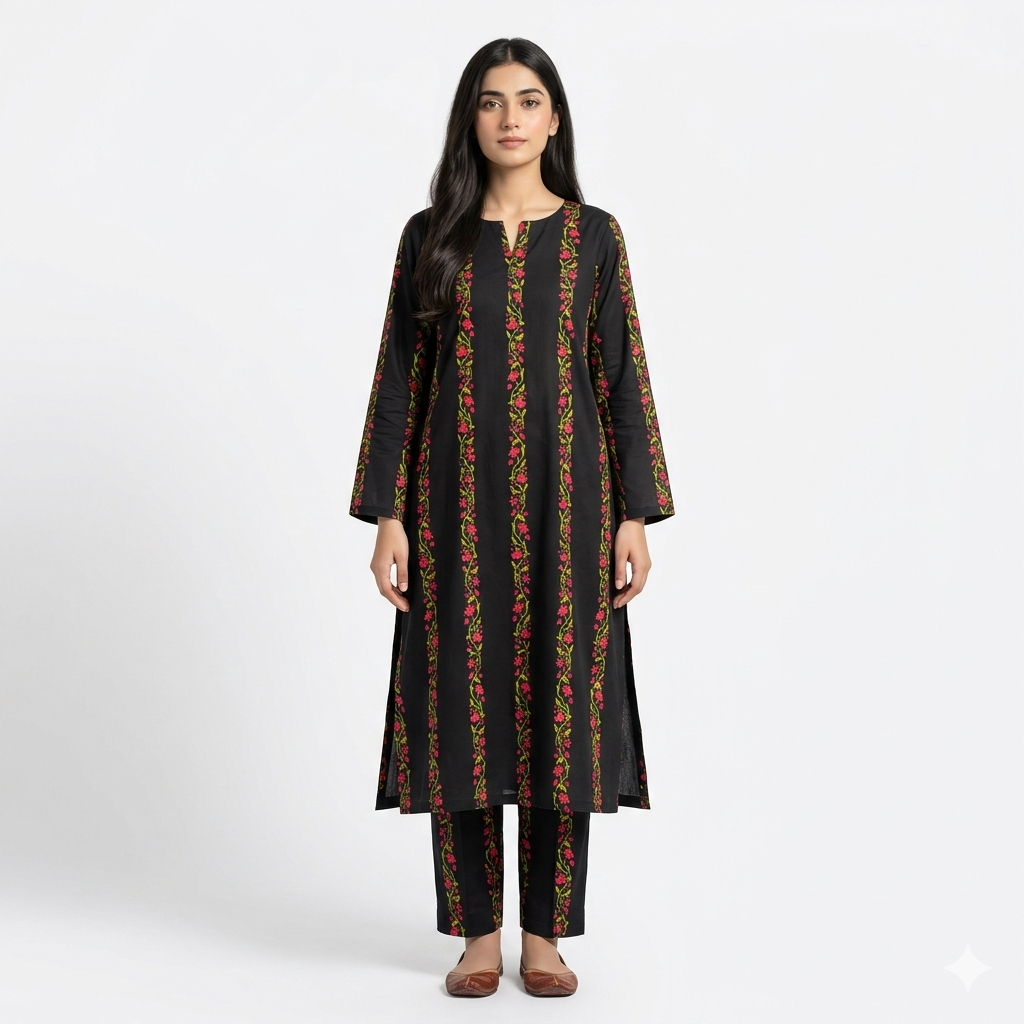 2 Piece - Printed Lawn Suit